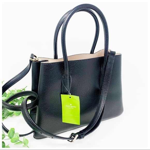 Kate Spade Small Eva Satchel Black - Picture 2 of 11